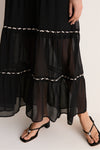 Black Smocked Ric Rac Sabina Dress