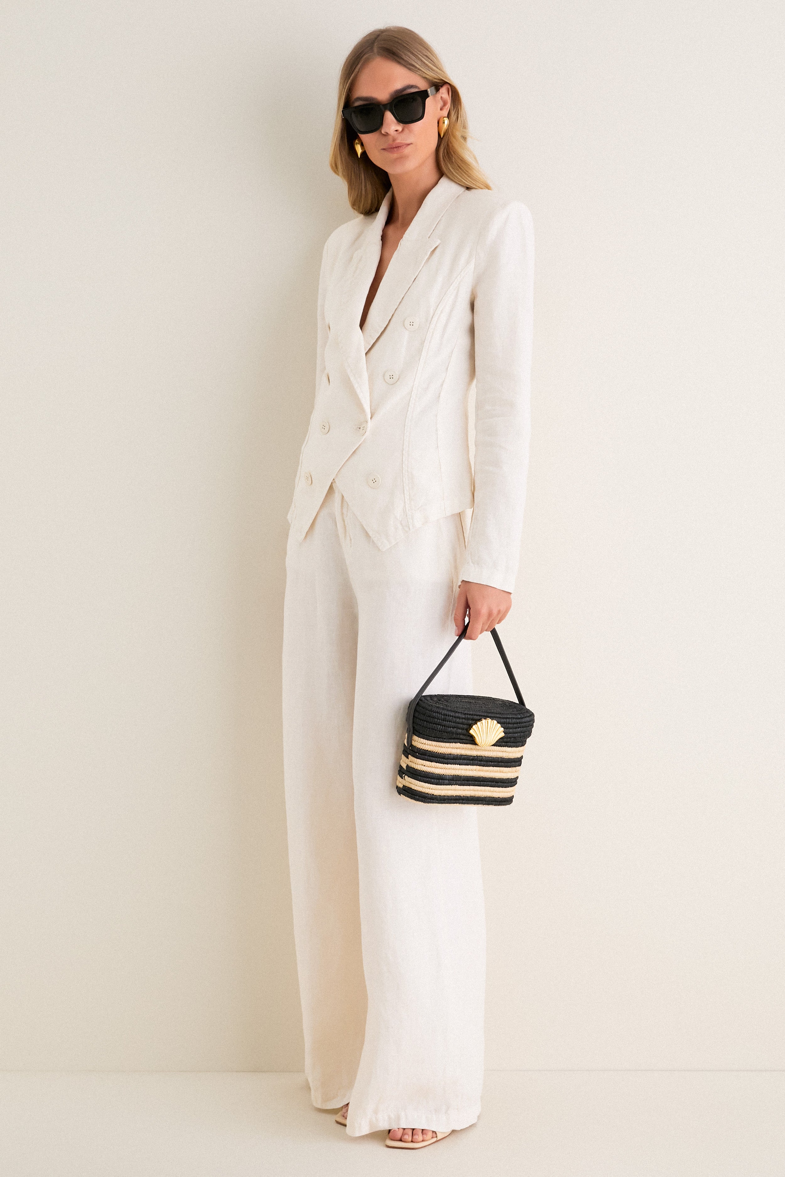 Zebra Stripe Beach Club Tote