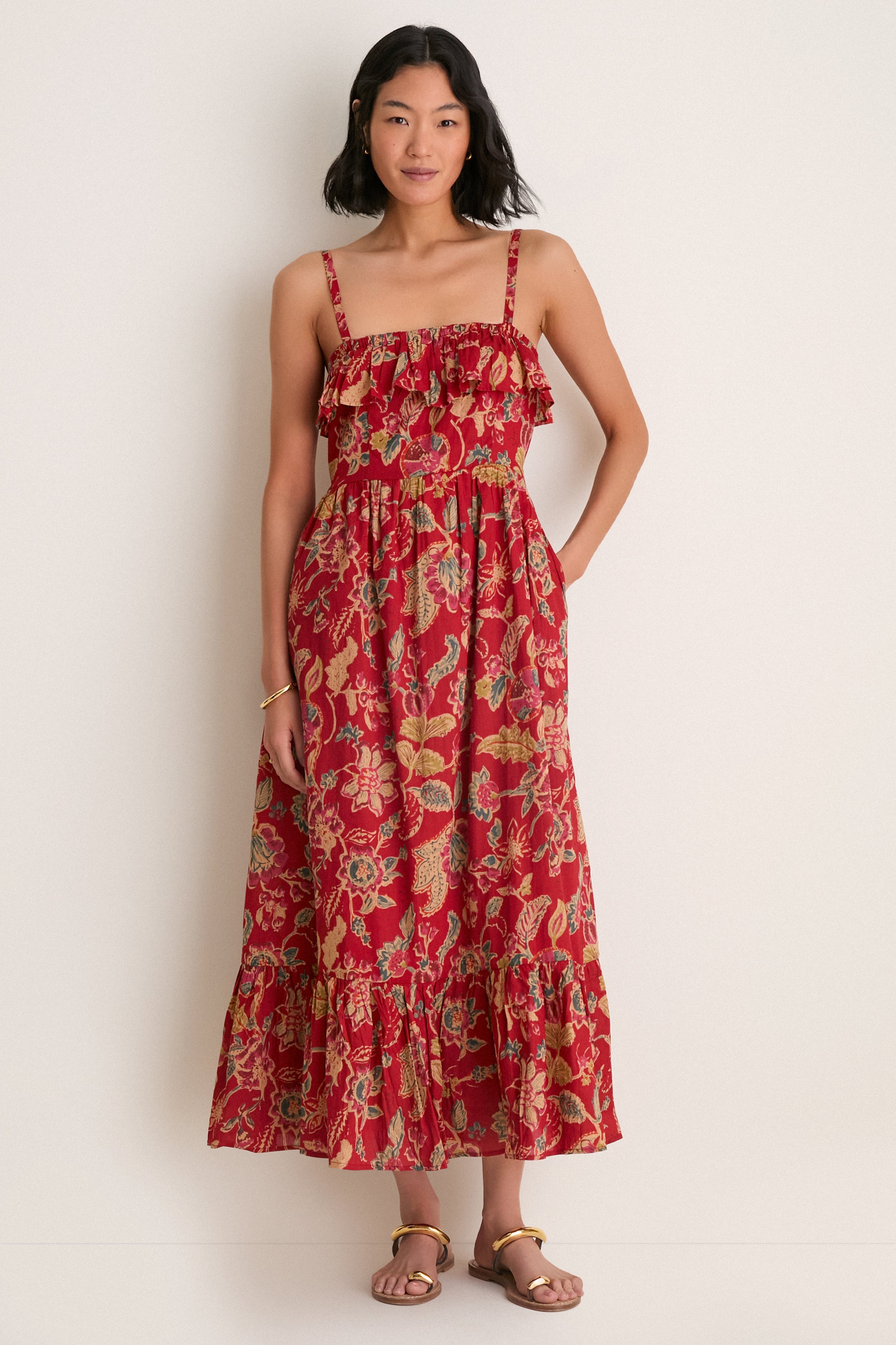 Pompeian Blooms Organic Tomas Maxi Dress | Love Tomas by Emerson Fry