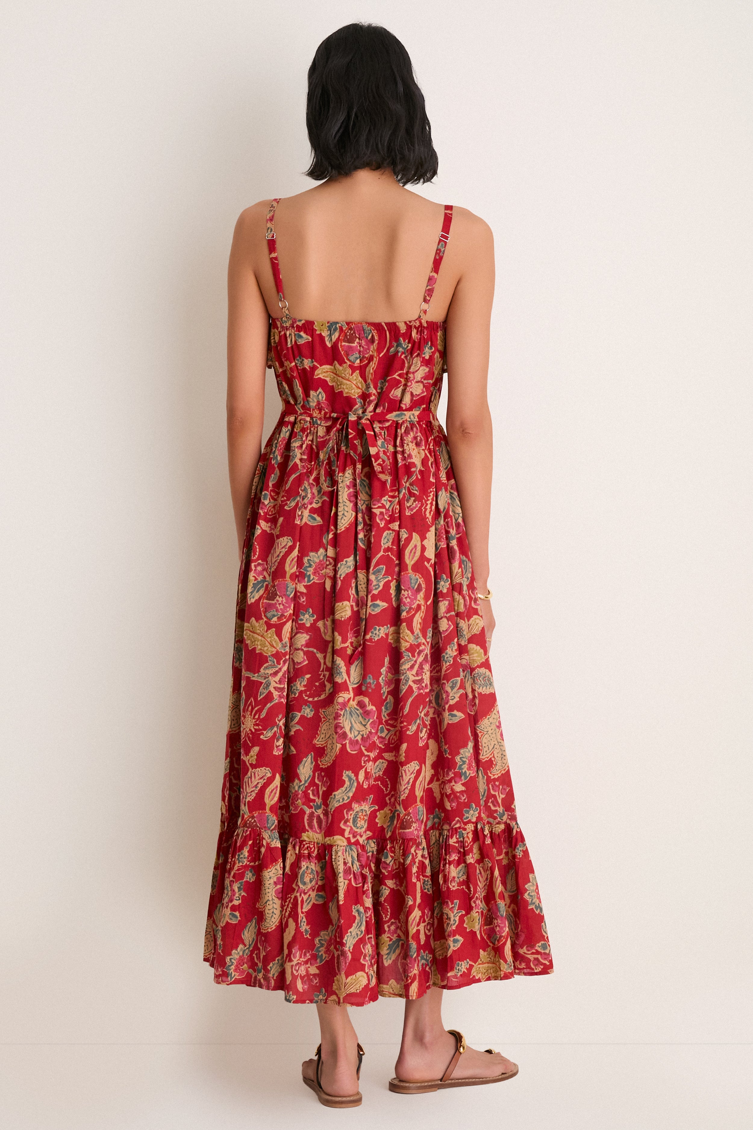 Pompeian Blooms Organic Tomas Maxi Dress