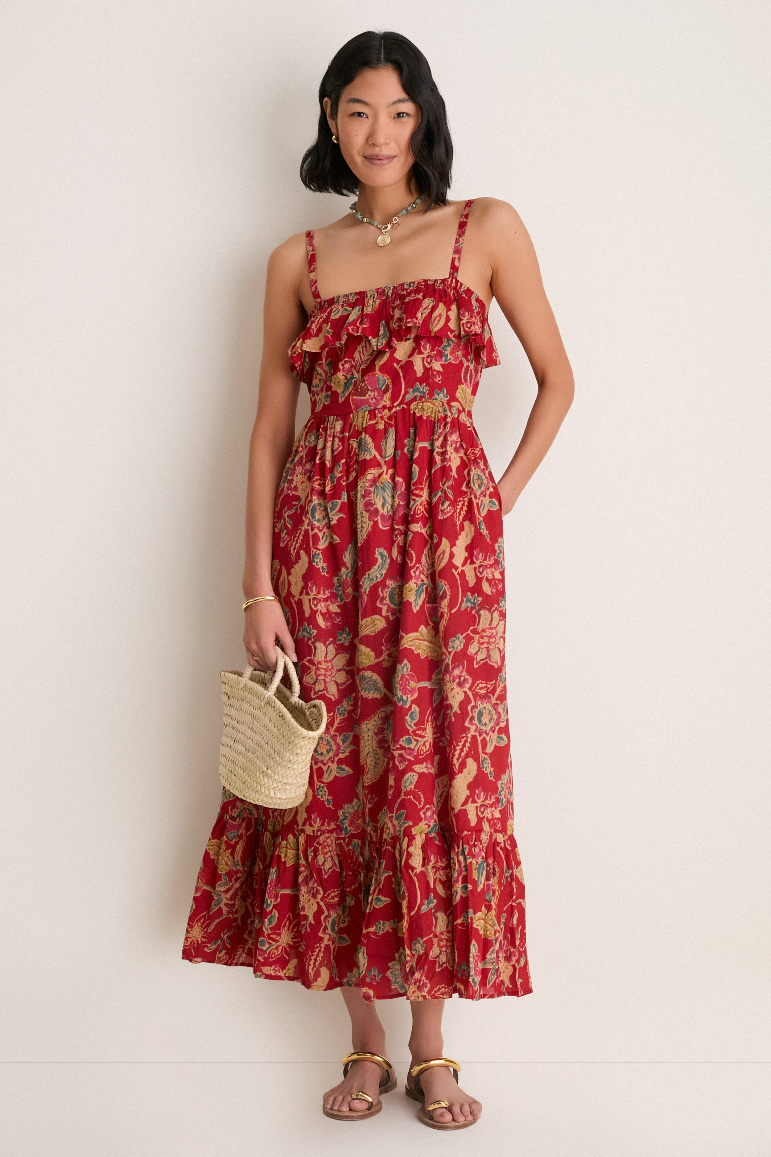 Pompeian Blooms Organic Tomas Maxi Dress | Love Tomas by Emerson Fry