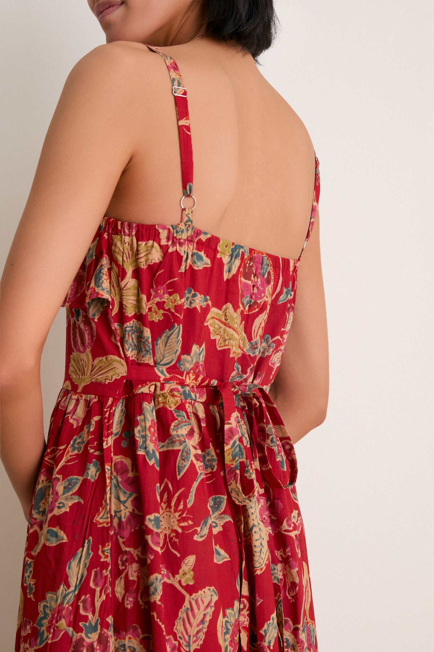Pompeian Blooms Organic Tomas Maxi Dress