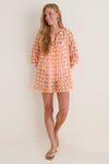 Orange Aura Seychelles Short Tunic