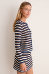 Dockside Stripe Knit Martha Cardigan