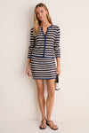 Dockside Stripe Knit Martha Cardigan