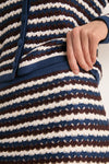 Dockside Stripe Knit Mystic Mini Skirt