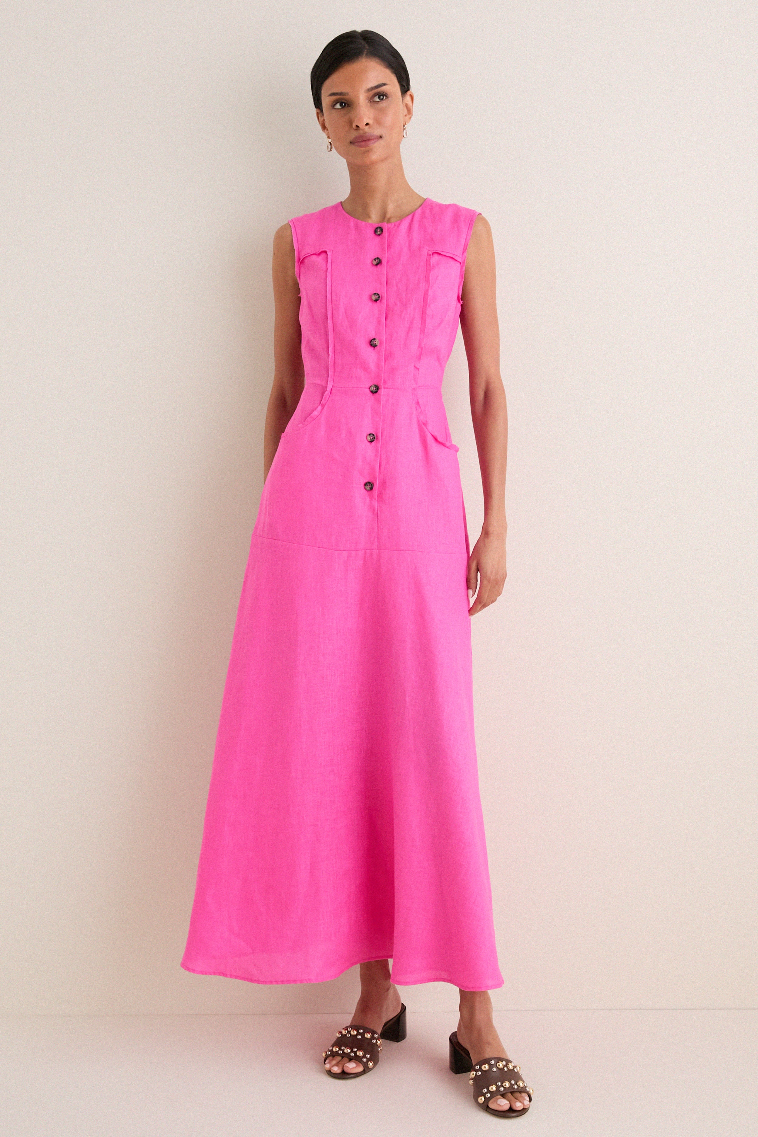 Carmine Rose Sierra Dress | Saloni