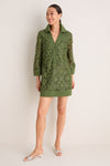 Green Crochet Sparkle Collier Dress