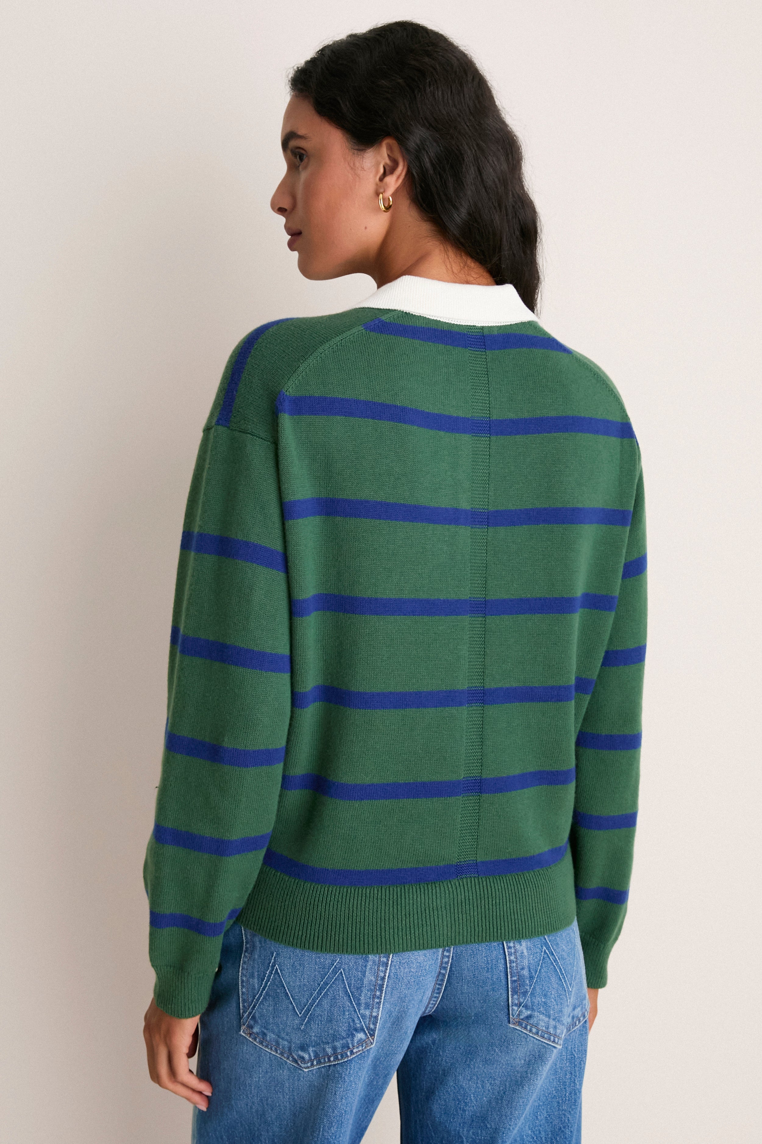 Forest Walk and Galaxy Blue Striped Bond St Polo