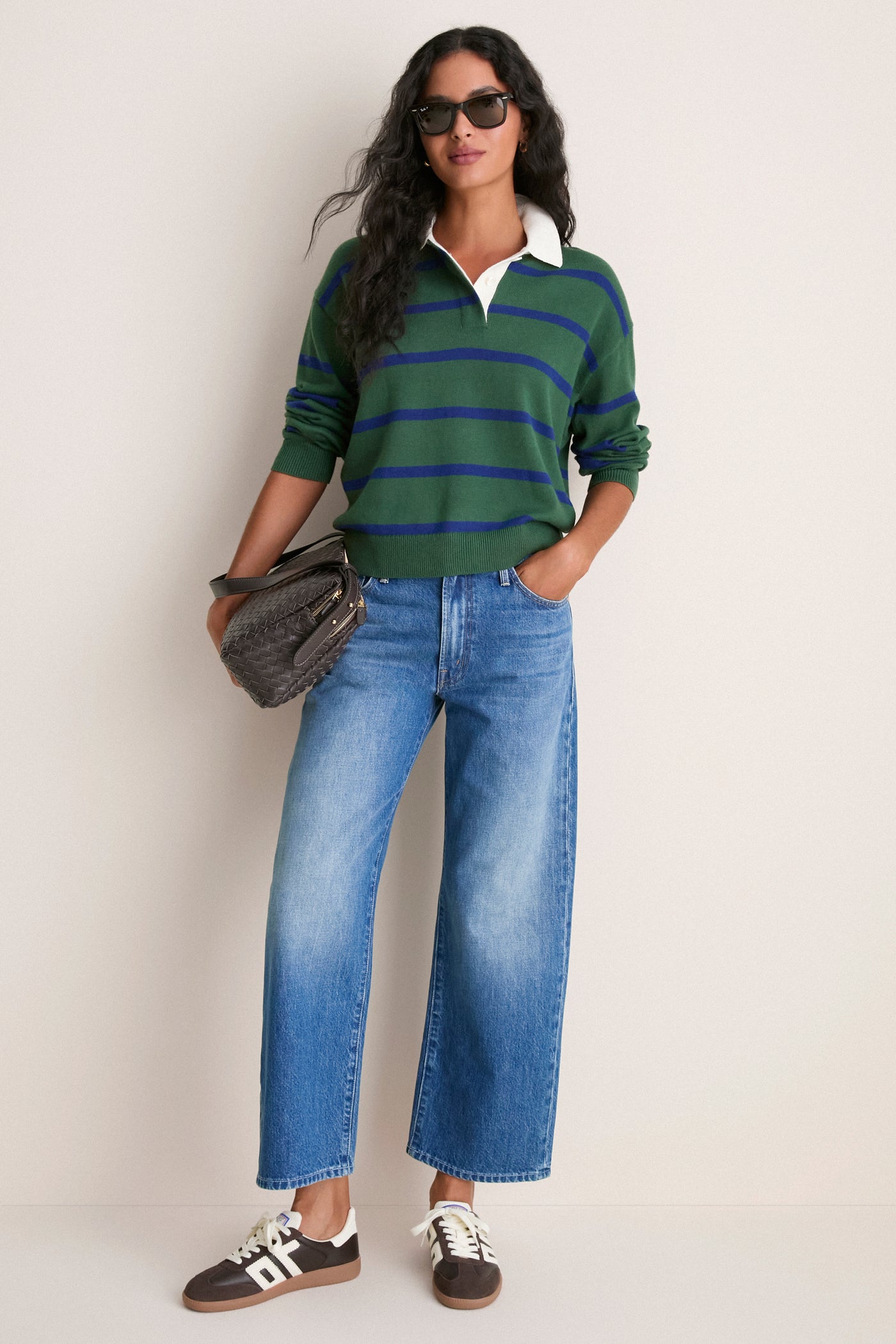 Forest Walk and Galaxy Blue Striped Bond St Polo