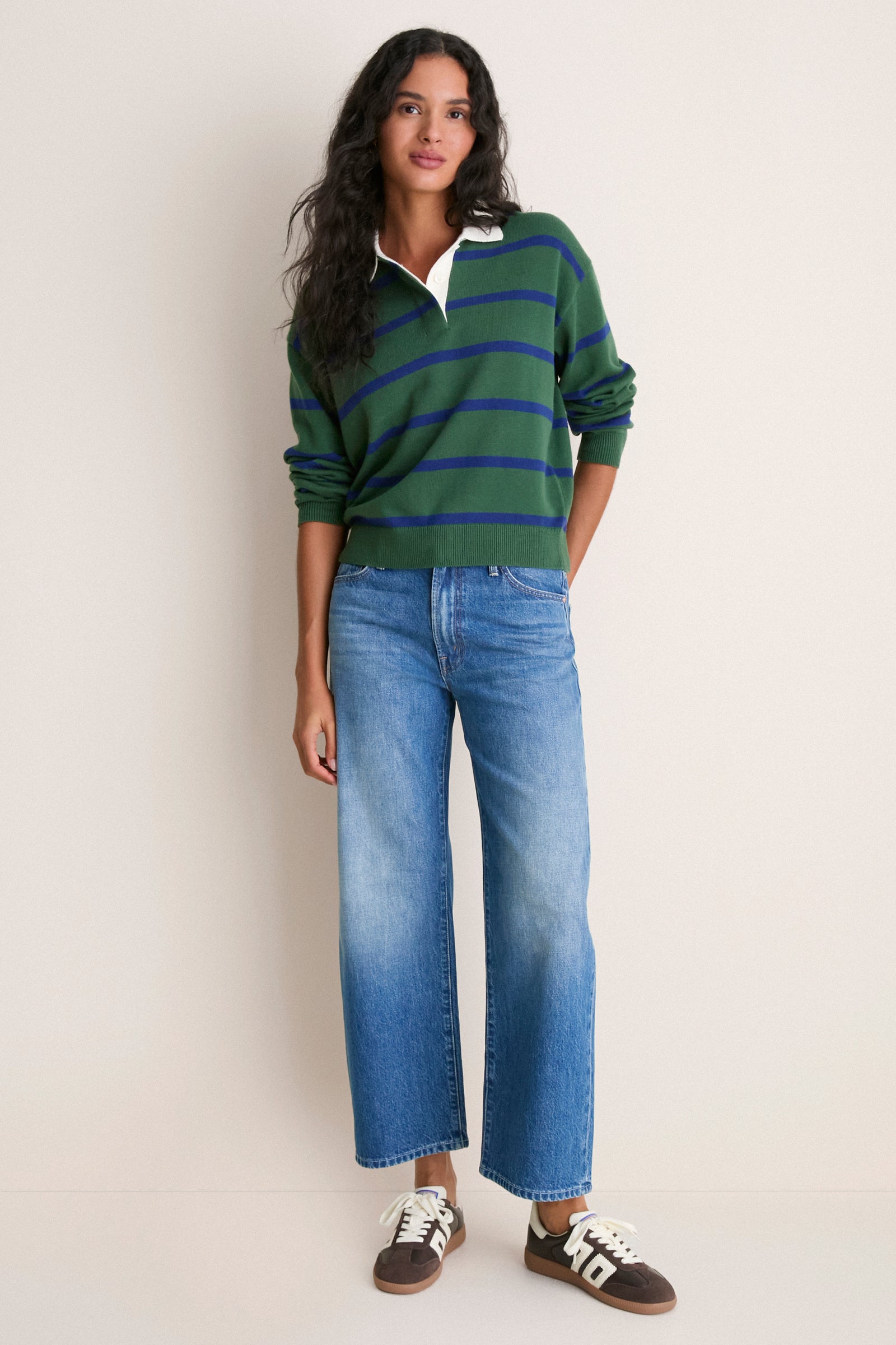 Forest Walk and Galaxy Blue Striped Bond St Polo