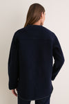 Navy Cambridge Boiled Wool Jacket