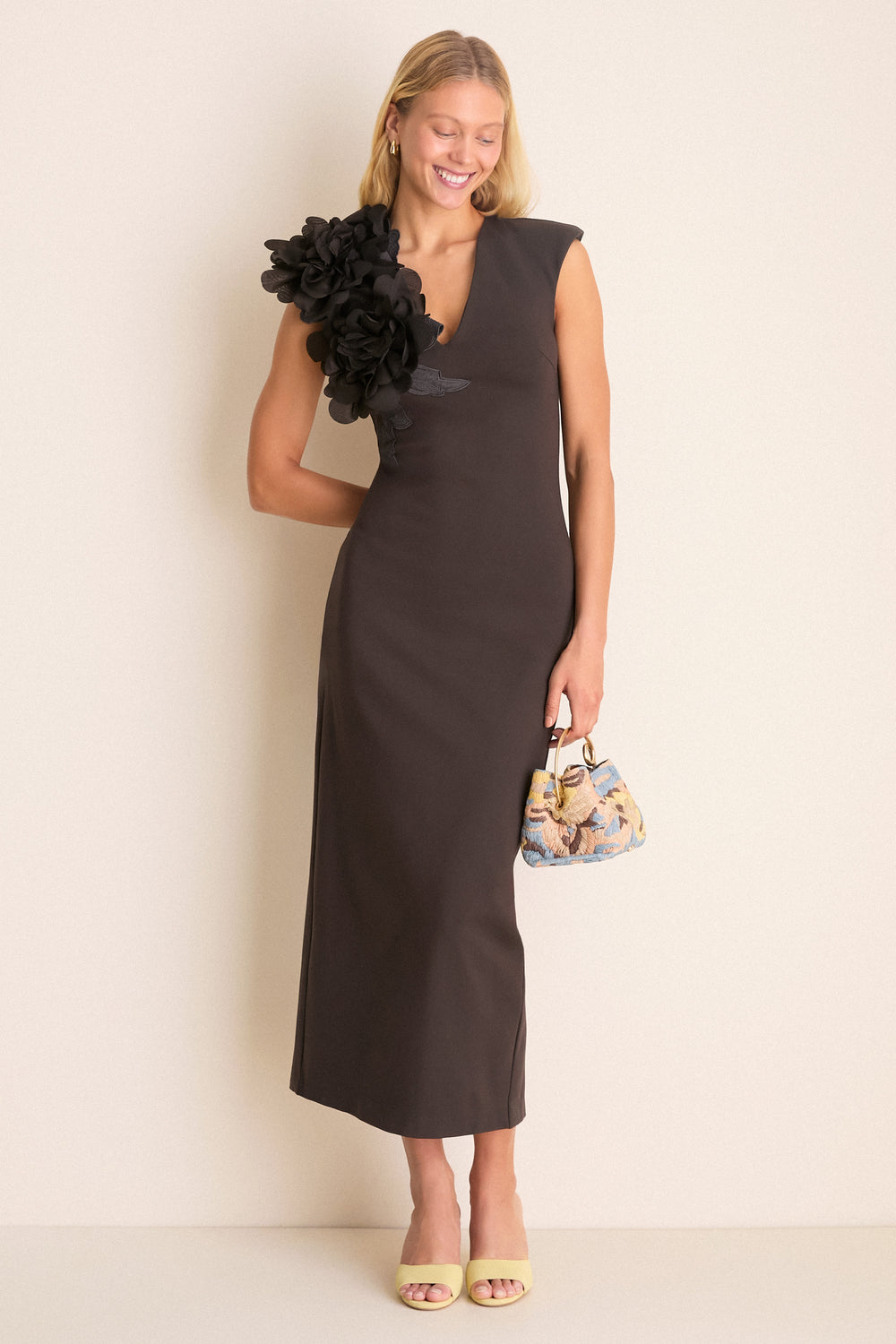Exclusive Brown Zahara Dress