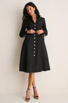 Noir Wales Coat Dress