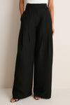 Noir Alexandra Wide-Leg Trousers