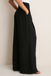 Noir Alexandra Wide-Leg Trousers