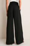 Noir Alexandra Wide-Leg Trousers