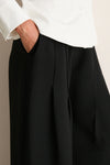Noir Alexandra Wide-Leg Trousers