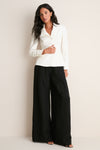Noir Alexandra Wide-Leg Trousers