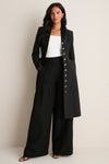 Noir Alexandra Wide-Leg Trousers