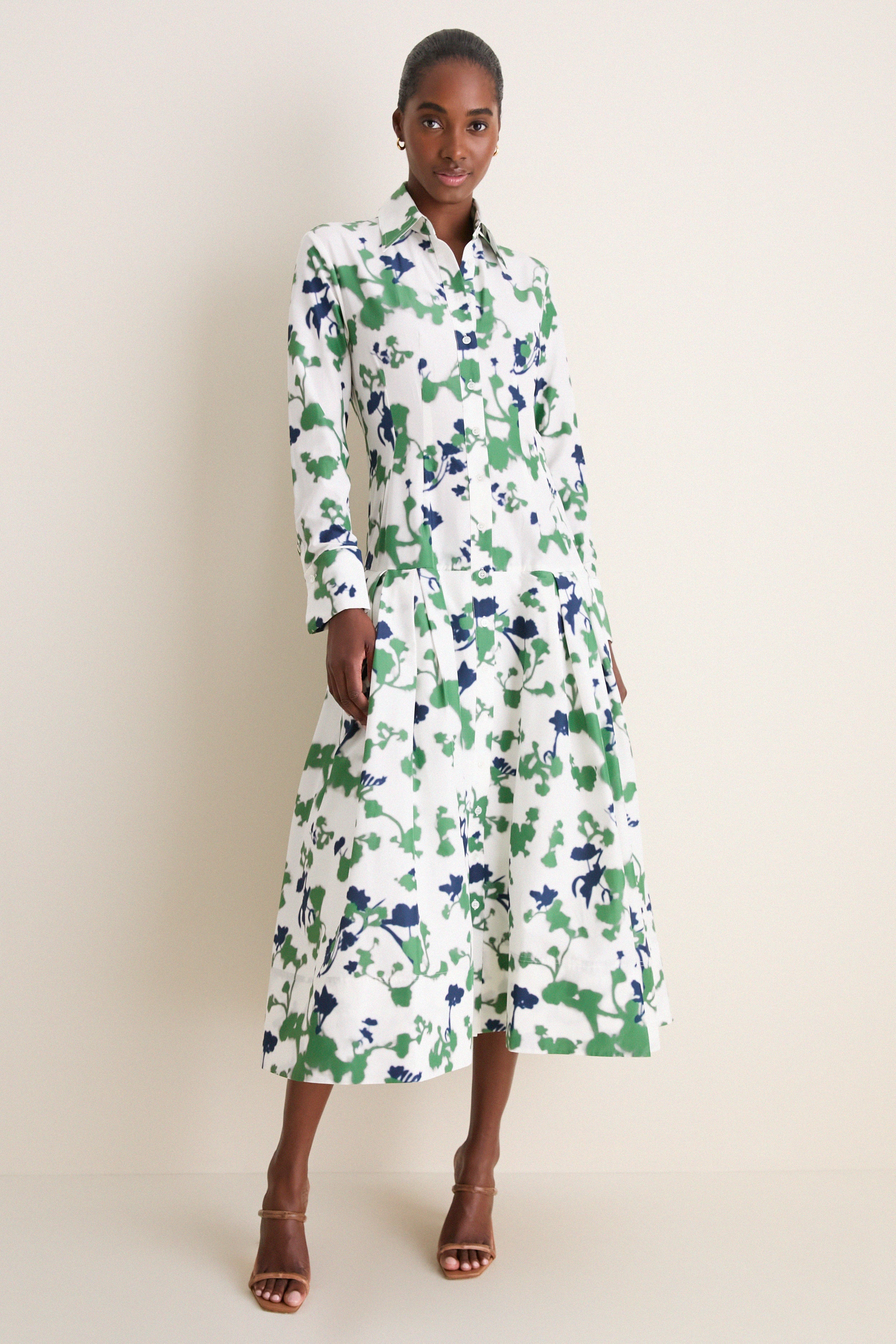 Blurred Bouquet Sono Shirt Dress | Patrick McDowell