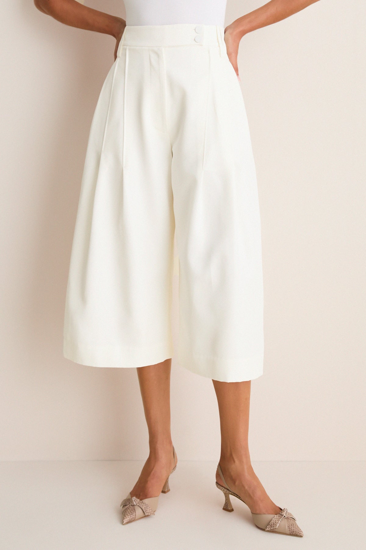 Bianco Lisa Culottes