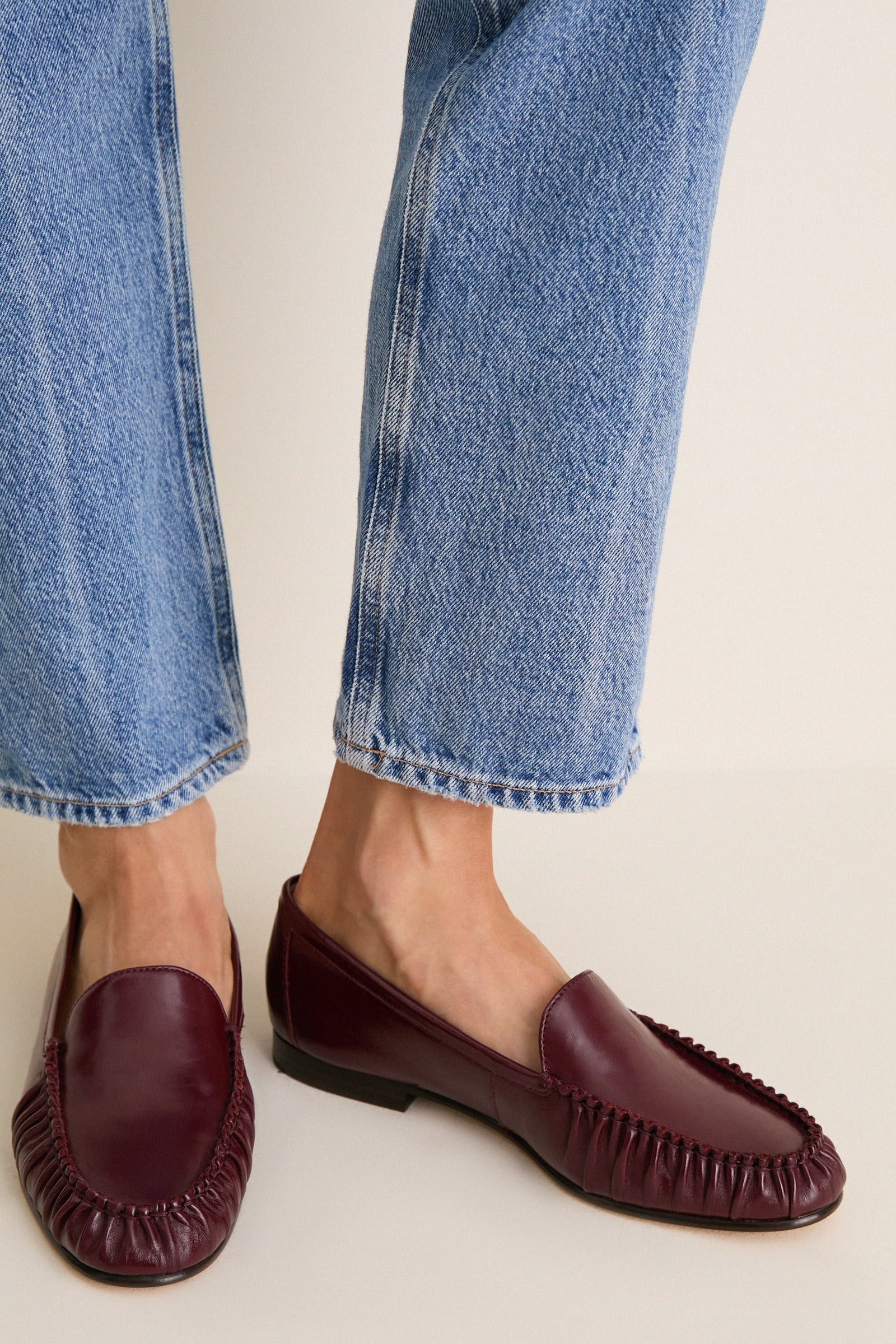 Burgundy Prilla Loafers