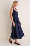 Navy Adalee Midi Dress