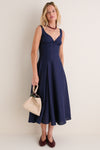 Navy Adalee Midi Dress