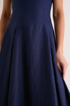 Navy Adalee Midi Dress