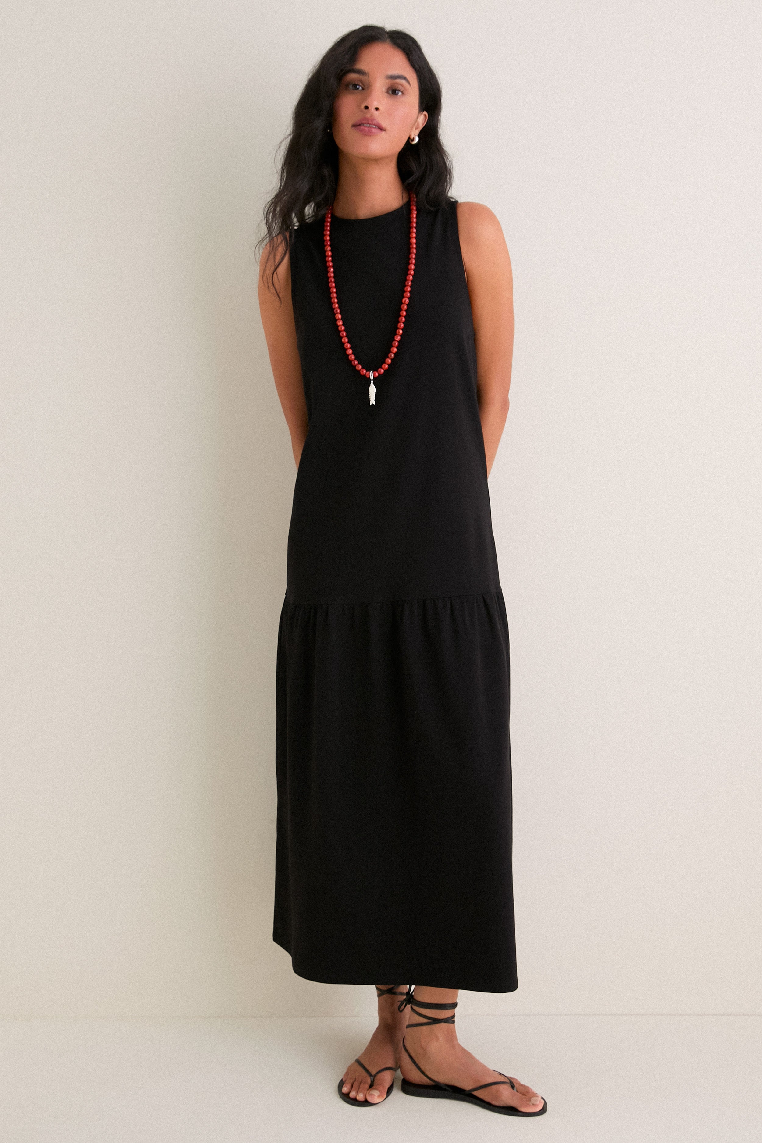 Black Jersey Cornelia Dress | La Ligne