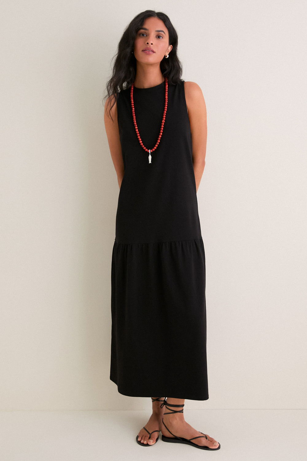 Black Jersey Cornelia Dress