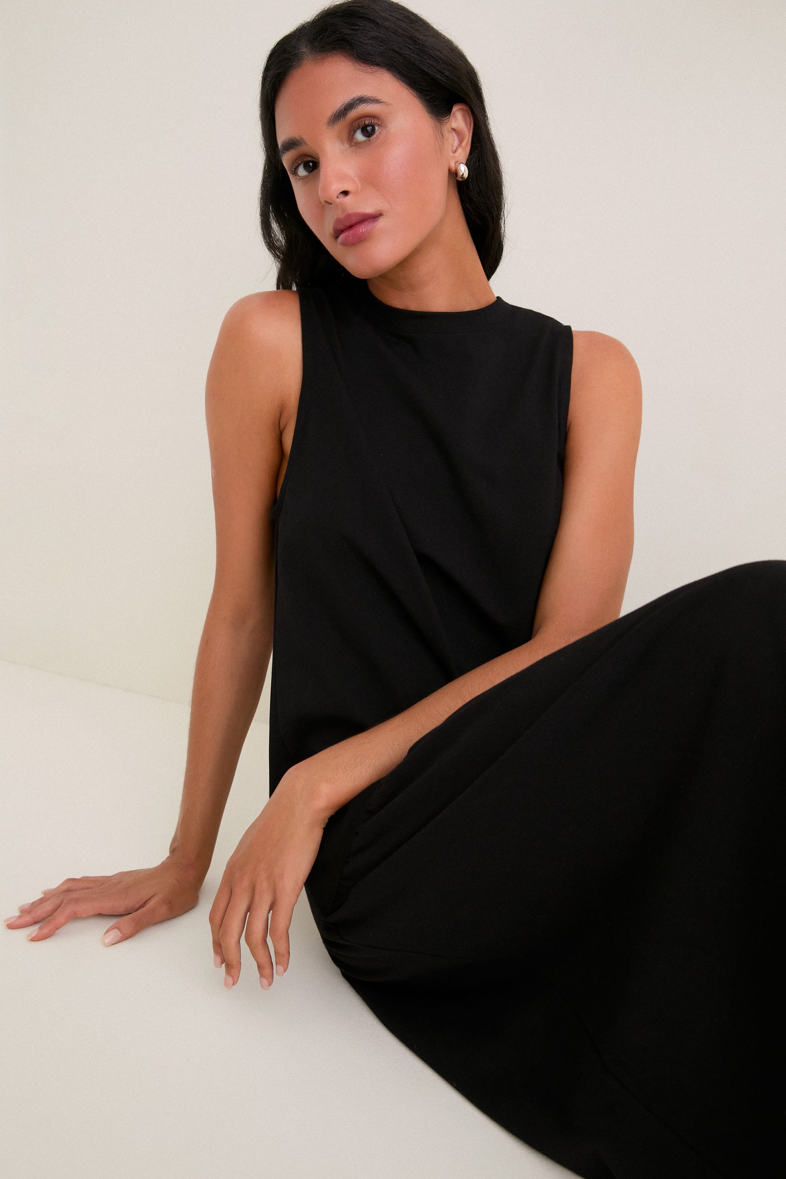 Black Jersey Cornelia Dress