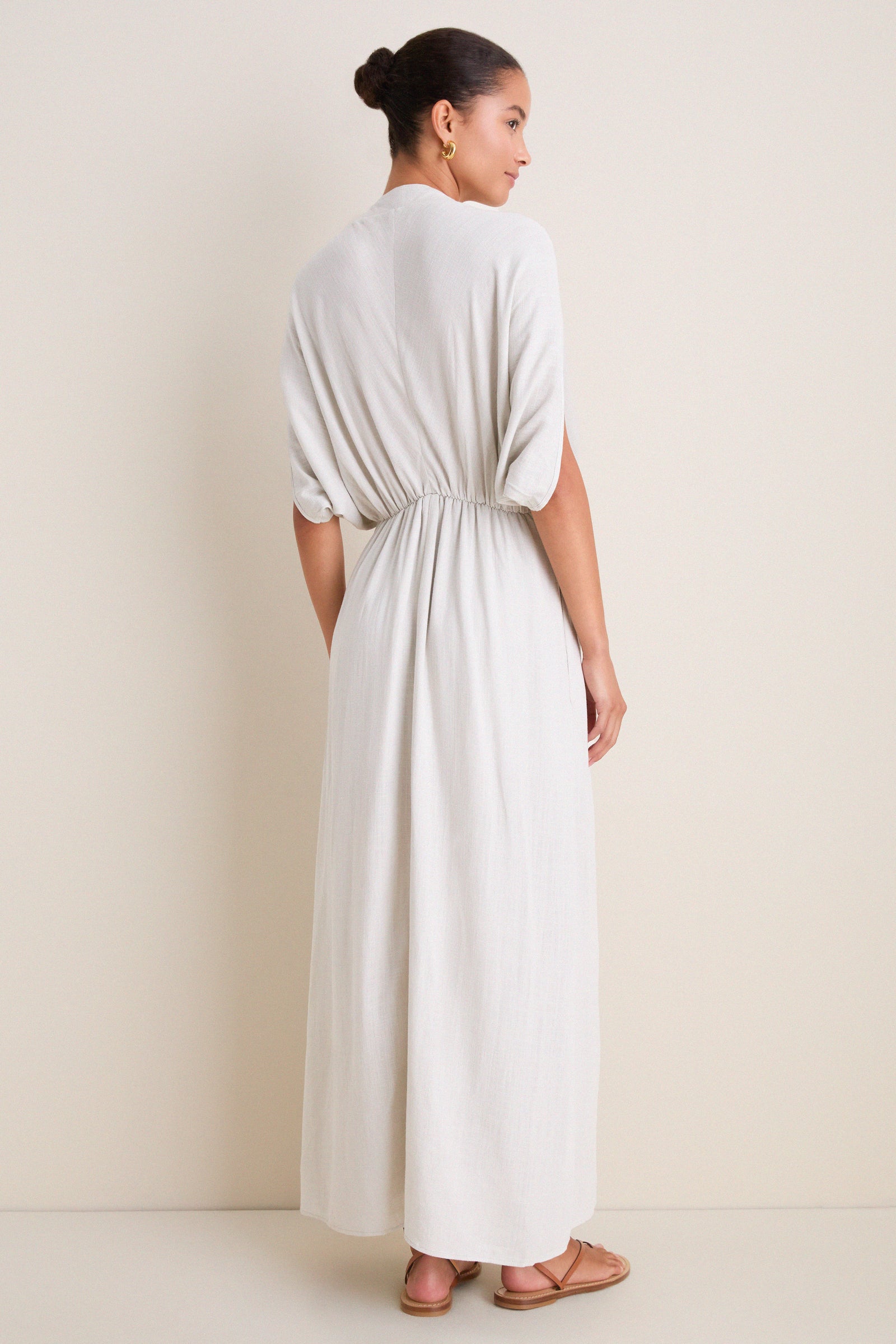 Stone Caftan Midi Dress