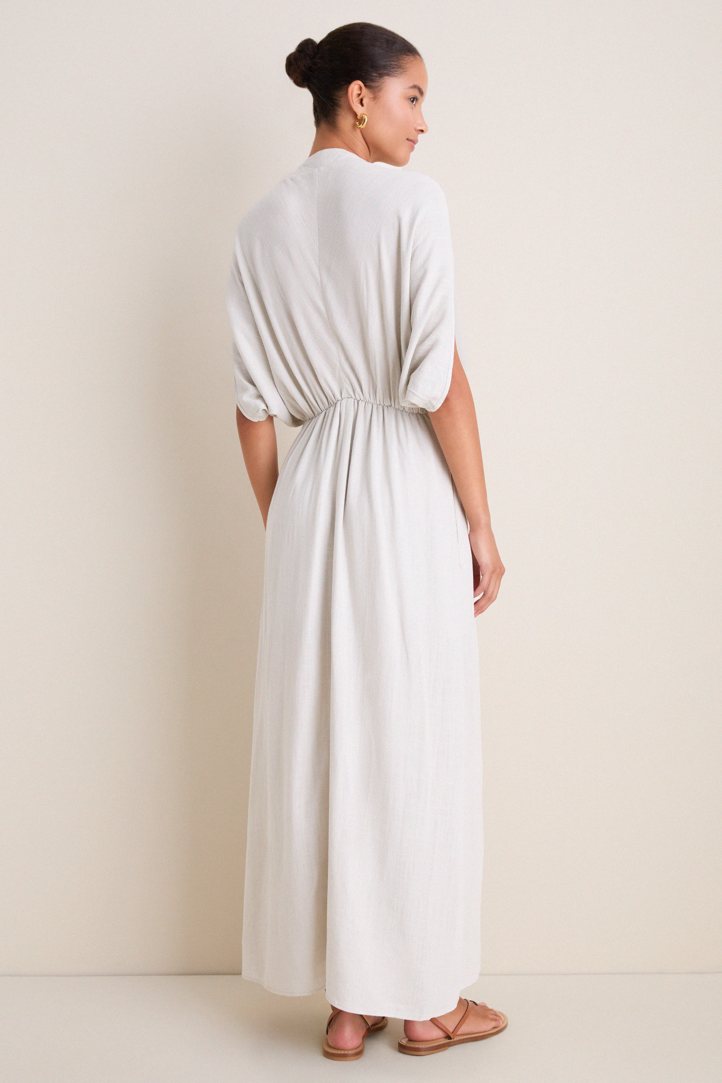 Stone Caftan Midi Dress