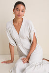 Stone Caftan Midi Dress