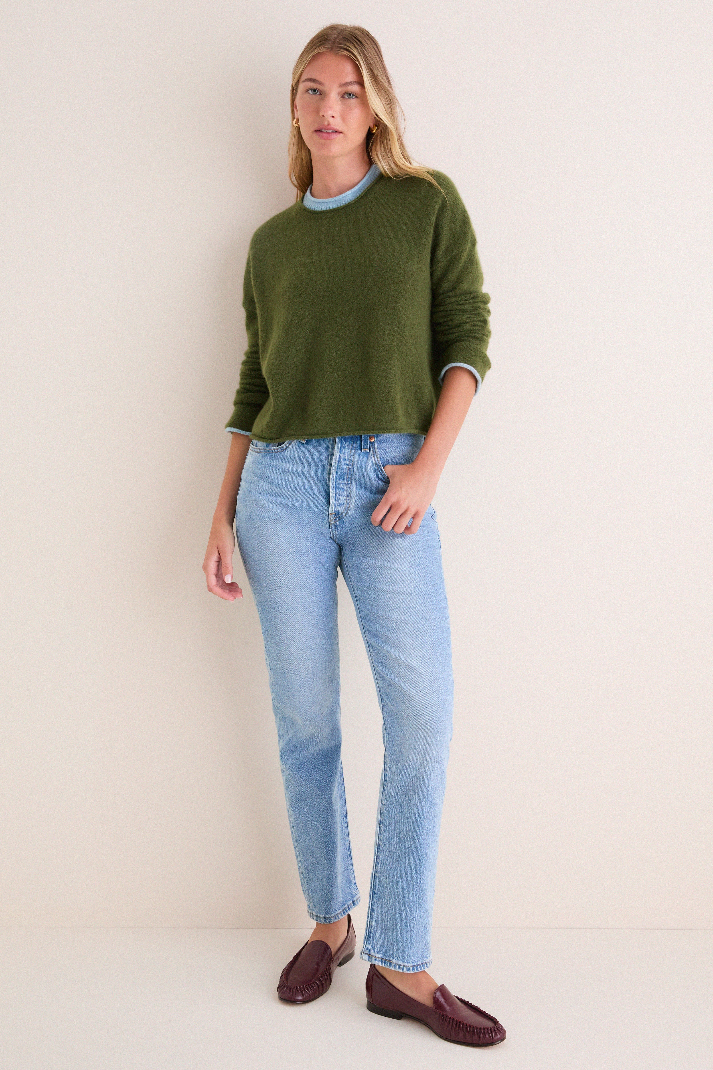 Olive and Sky Dominick Sweater