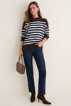 Chocolate Striped Marin Sweater