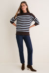 Chocolate Striped Marin Sweater