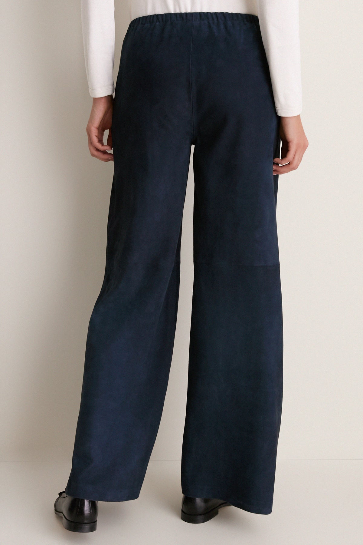 Navy Suede Colby Pants