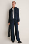 Navy Suede Colby Pants