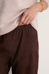 Chocolate Suede Colby Pants
