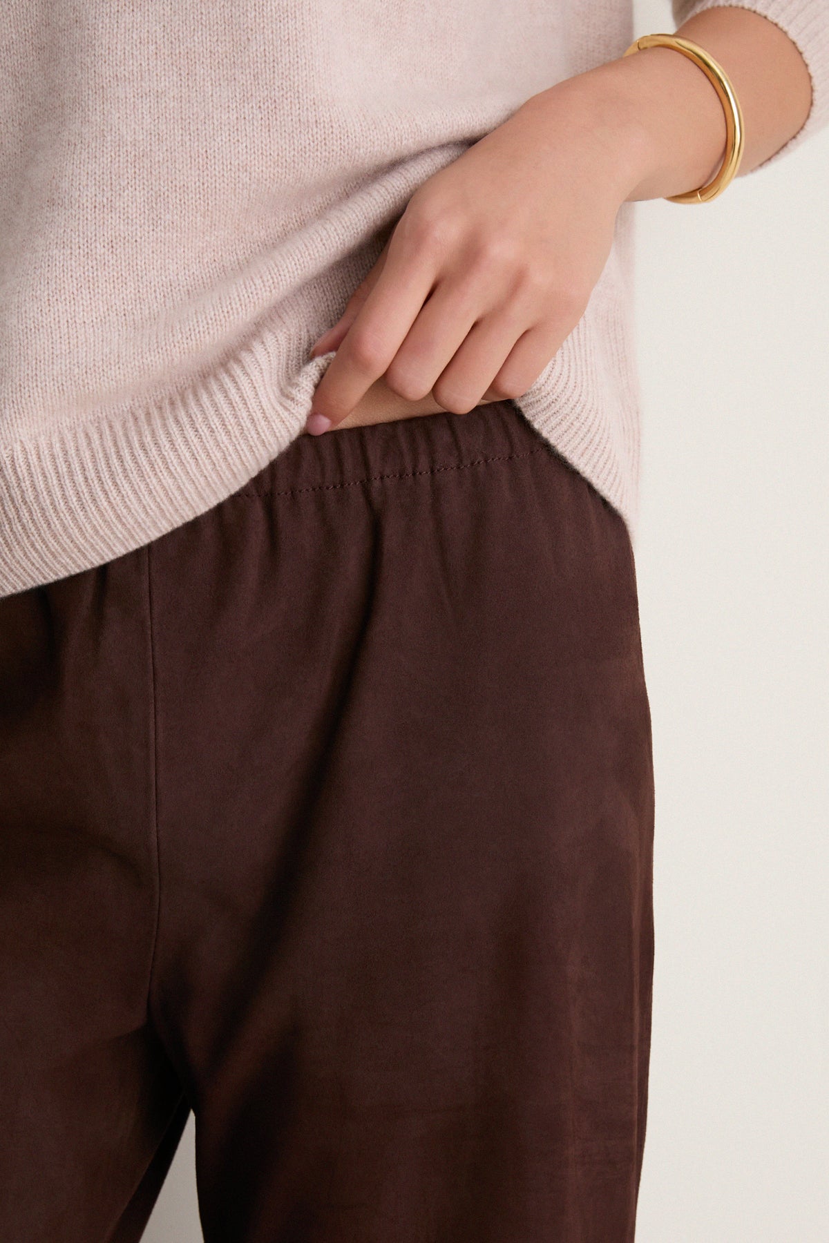 Chocolate Suede Colby Pants