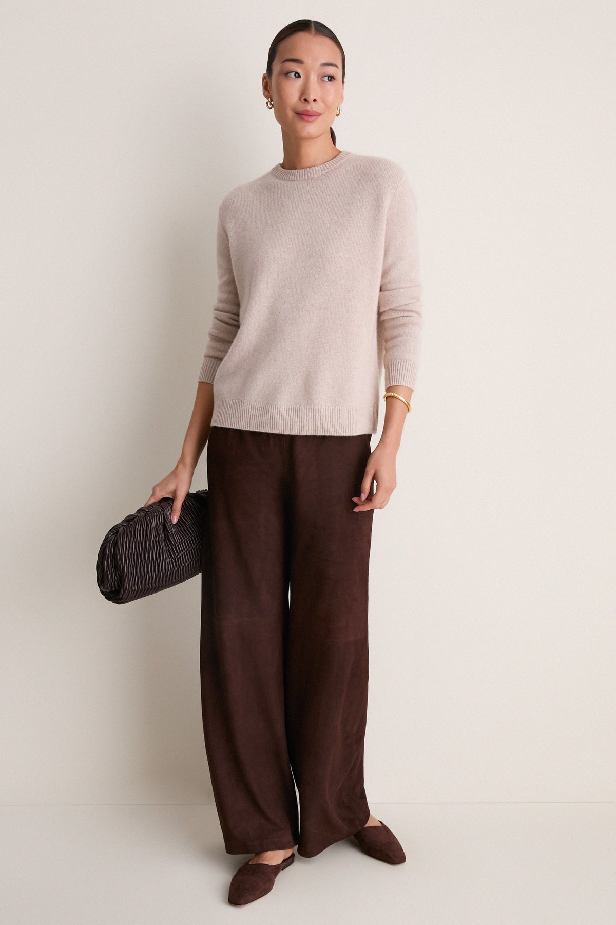 Chocolate Suede Colby Pants