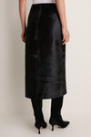 Black Pony Hair Vega Skirt