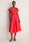 Red Avalon Midi Dress