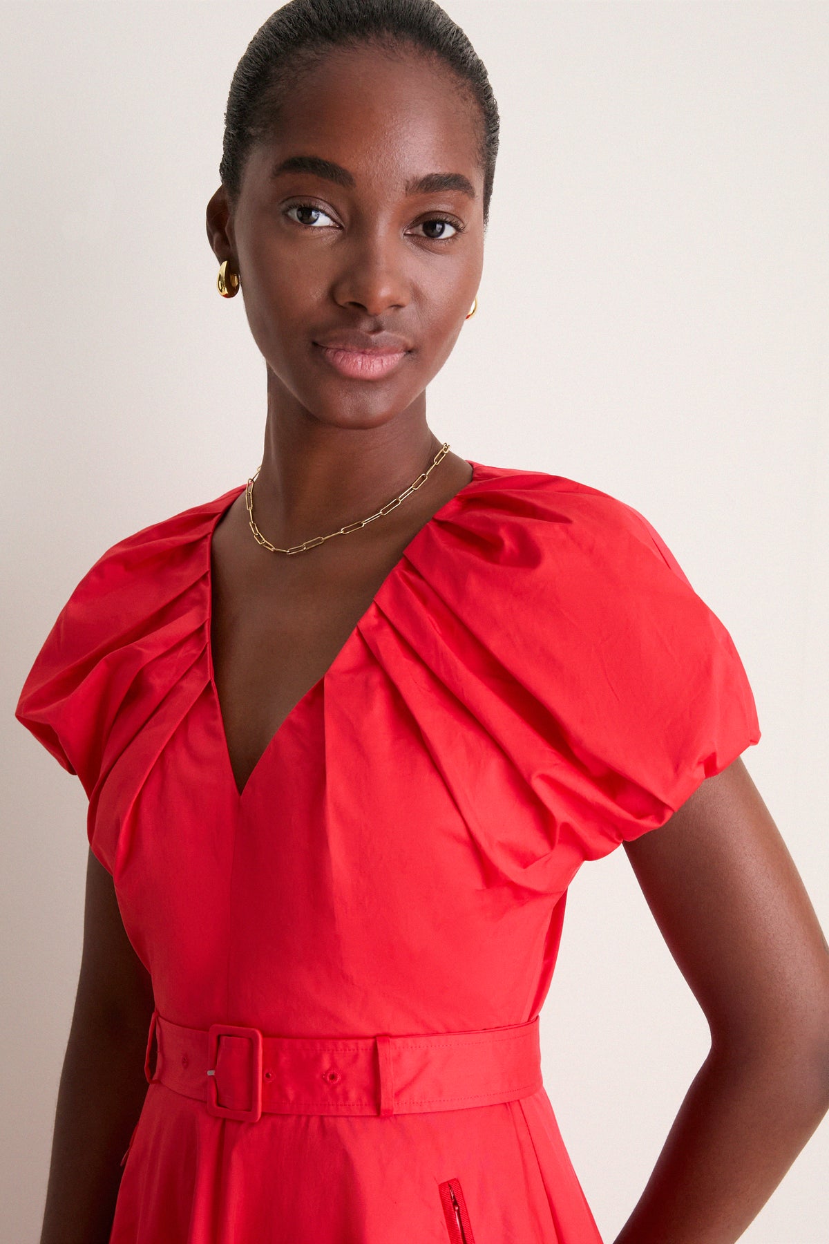 Red Avalon Midi Dress