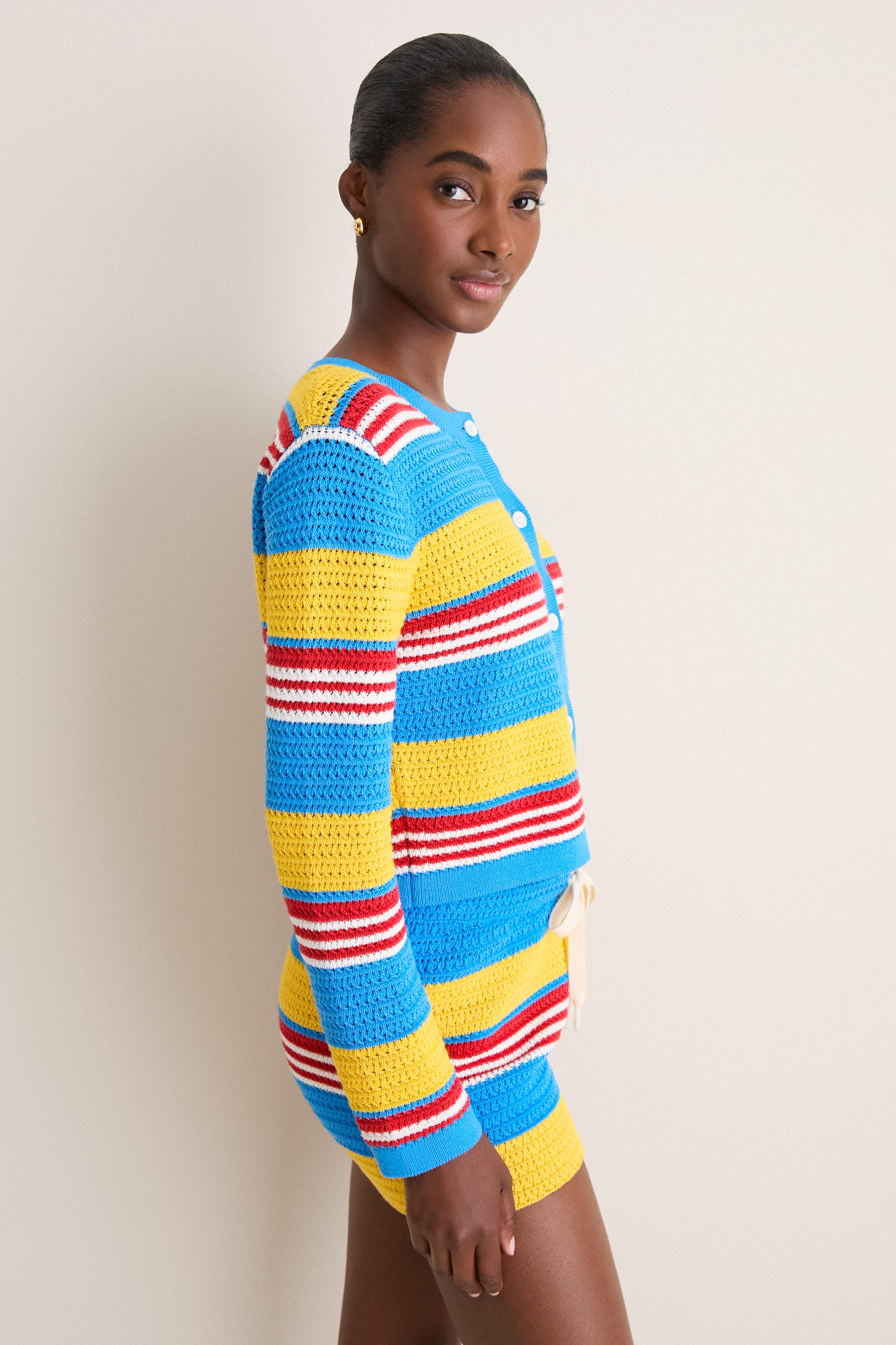 Blue Multi Stripe Tammy Cardigan