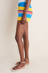 Blue Multi Stripe Tammy Short