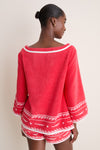 Red Ivory Fish Cody Top